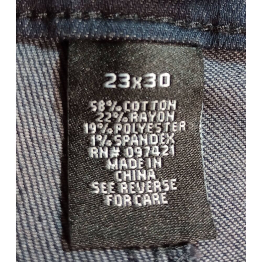 Sunrise‎ 51 Jeans Ladies plus 23 Dark Wash Wide Leg Mid Rise - Picture 6 of 7
